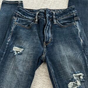 American Eagle, size 00, super stretch jeans